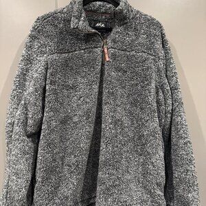 Alpine Sherpa Men’s XL Quarter Zip LS Coat Western Pullover Sweater Ski Cottage